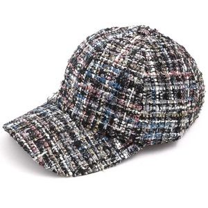 ‼️50% OFF‼️ Black Metallic Tweed Hat
